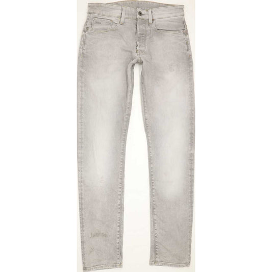 G-Star 3301 Men Grey Tapered Slim Stretch Jeans W30 L33