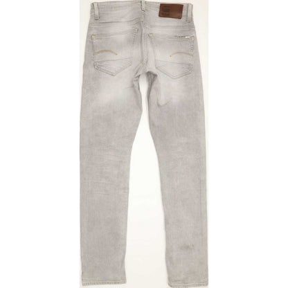 G-Star 3301 Men Grey Tapered Slim Stretch Jeans W30 L33