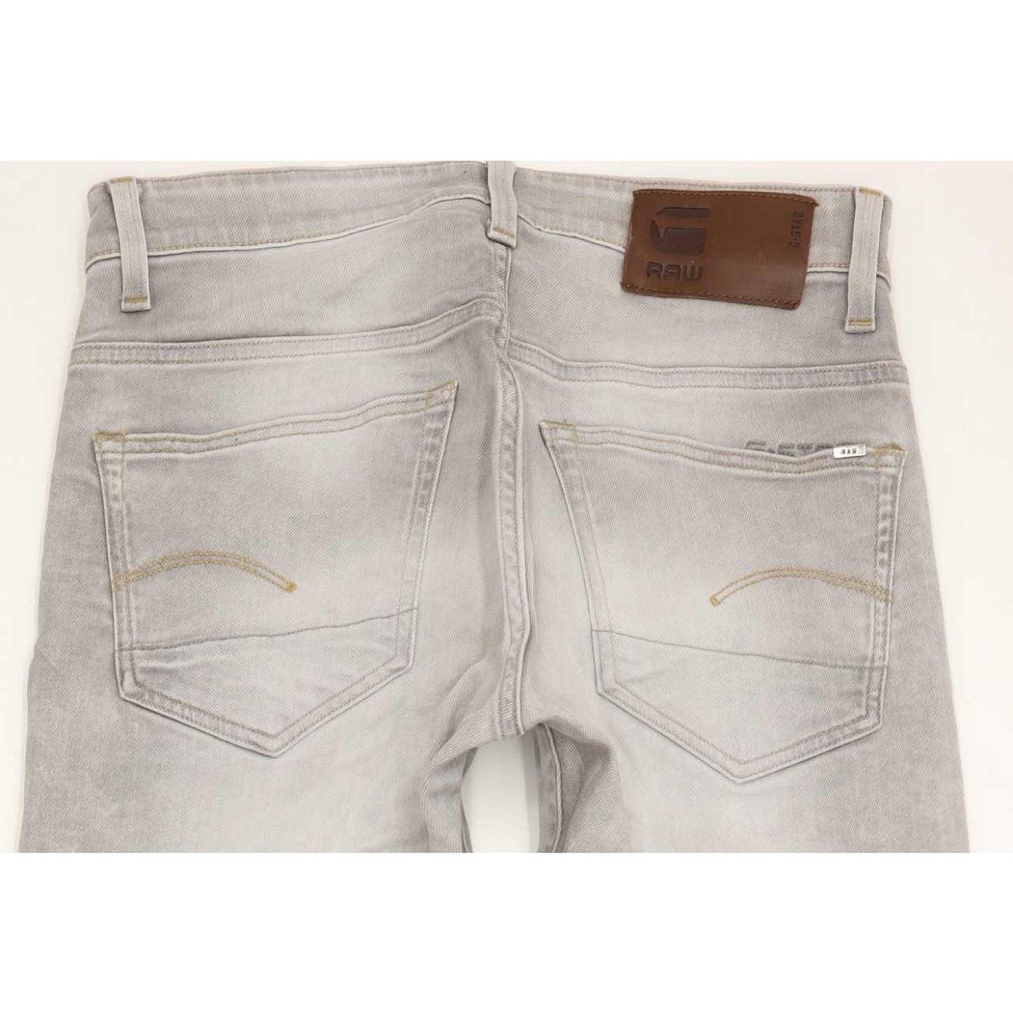 G-Star 3301 Men Grey Tapered Slim Stretch Jeans W30 L33