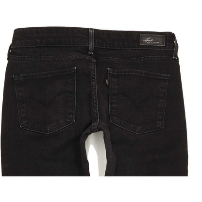 Levi's Demi Curve Women Black Skinny Slim Stretch Jeans W28 L31