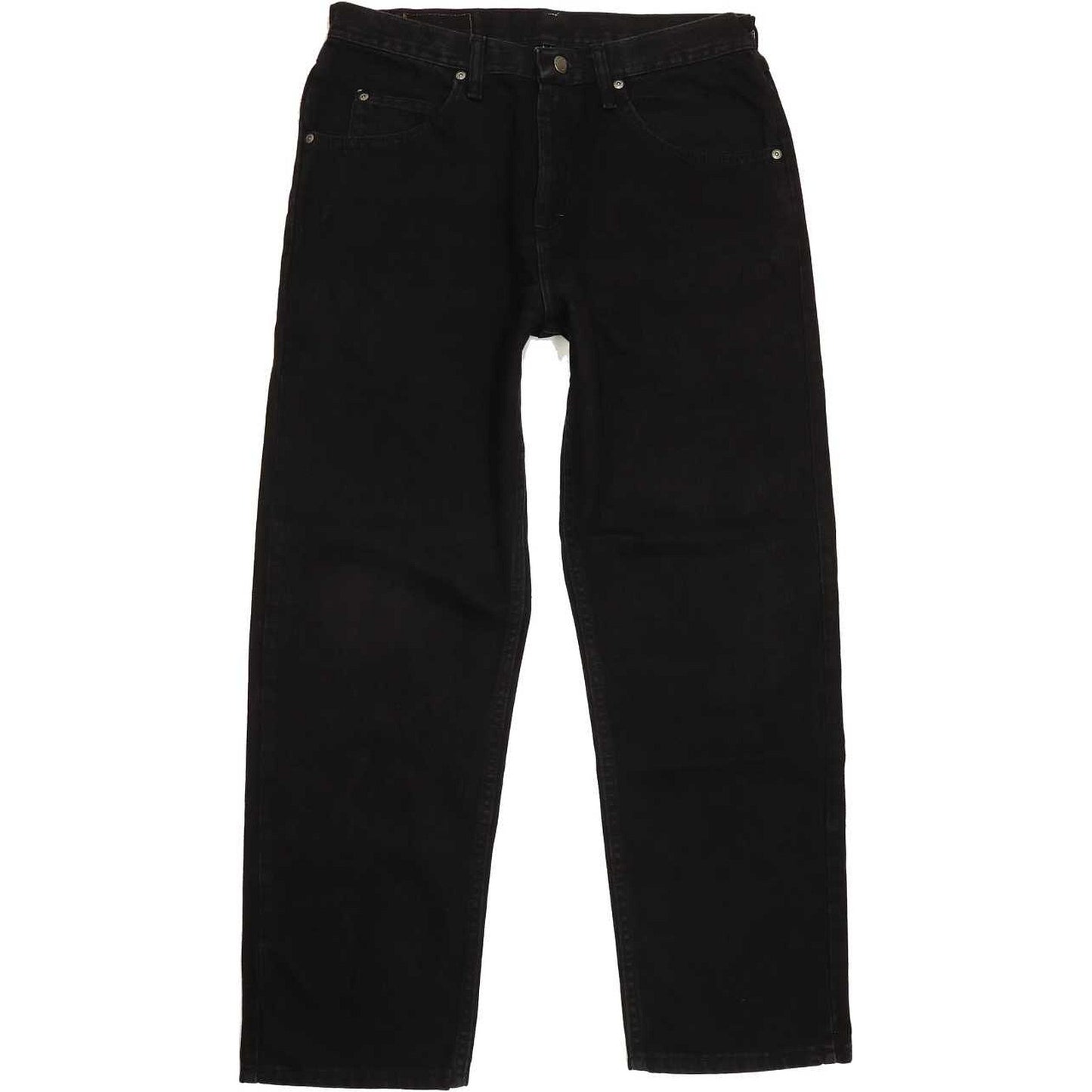 Wrangler Men Black Straight Regular Jeans W33 L30