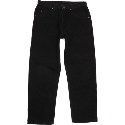Wrangler Men Black Straight Regular Jeans W33 L30