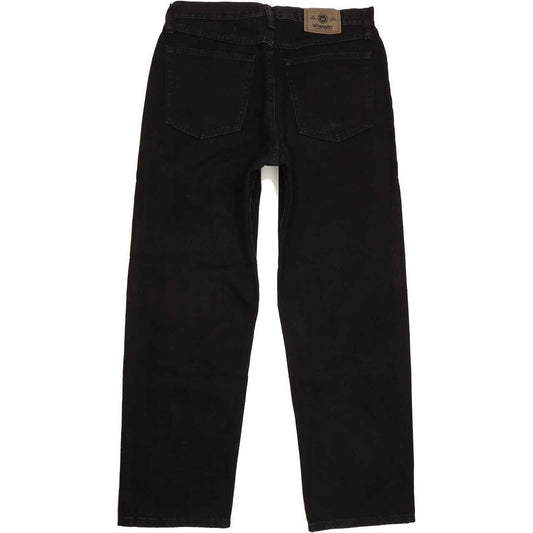 Wrangler Men Black Straight Regular Jeans W33 L30