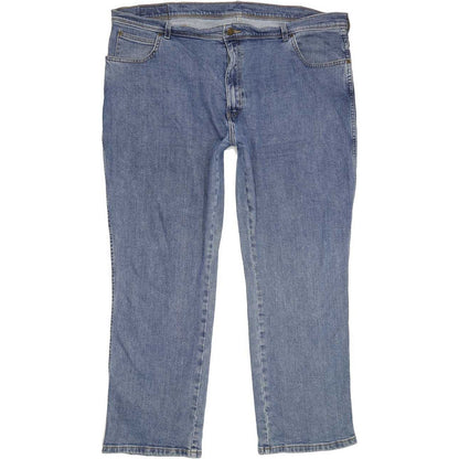 Wrangler Men Blue Straight Regular Stretch Jeans W43 L30