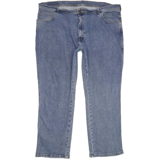 Wrangler Men Blue Straight Regular Stretch Jeans W43 L30