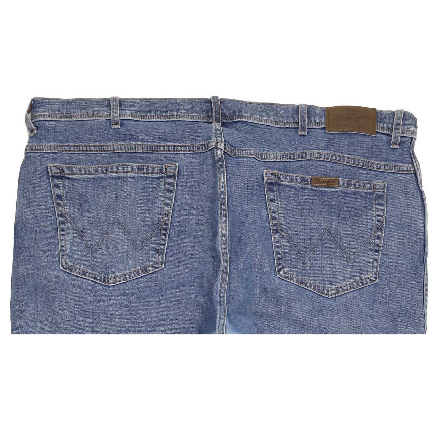 Wrangler Men Blue Straight Regular Stretch Jeans W43 L30
