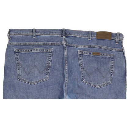 Wrangler Men Blue Straight Regular Stretch Jeans W43 L30