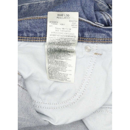 Wrangler Men Blue Straight Regular Stretch Jeans W43 L30