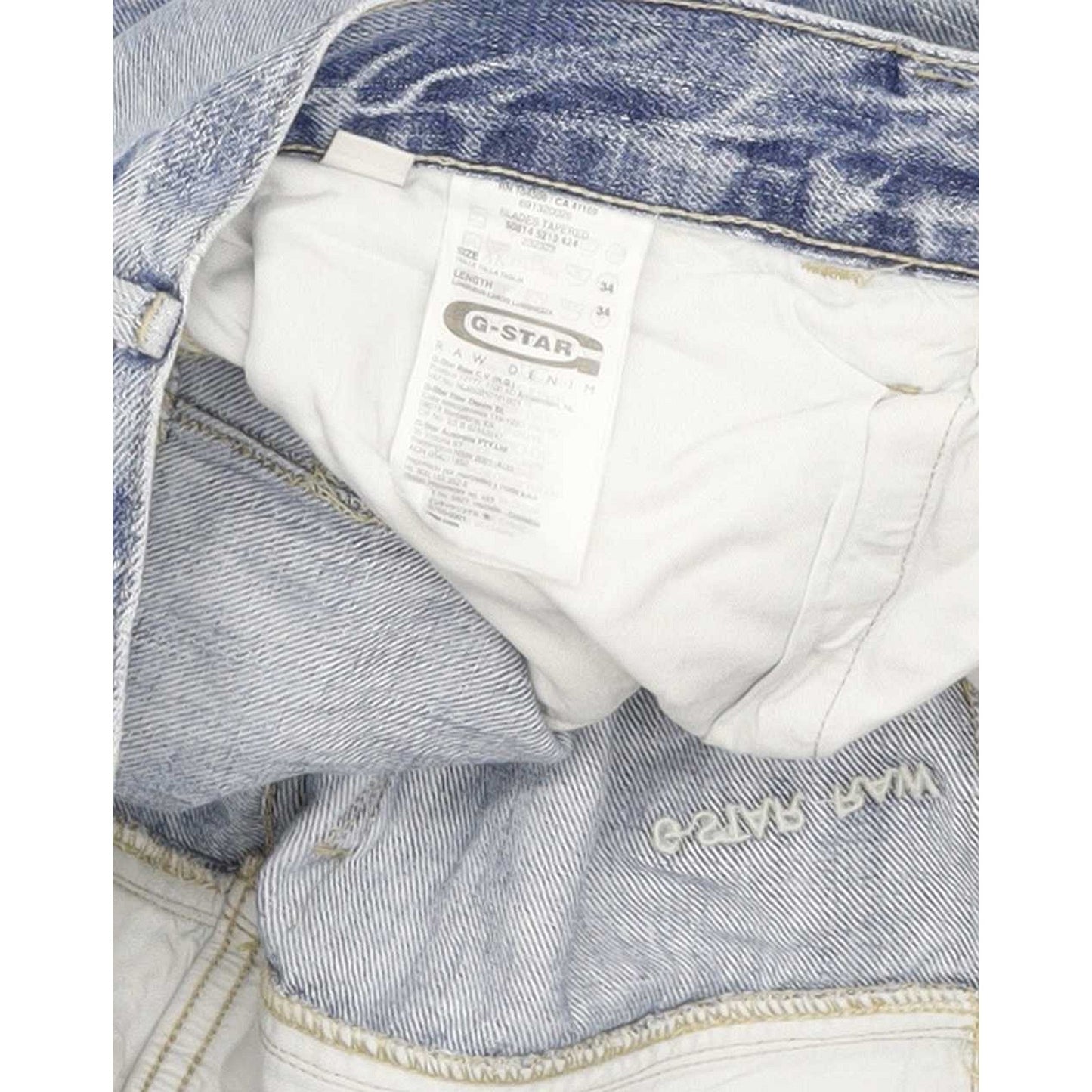 G-Star Blades Men Blue Tapered Regular Jeans W34 L34