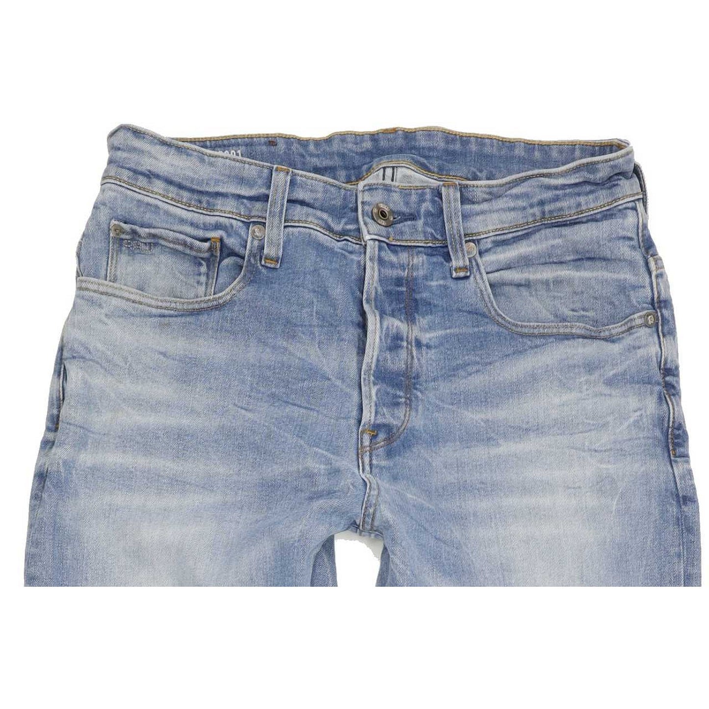 G-Star 3301 Men Blue Straight Loose Stretch Jeans W31 L32