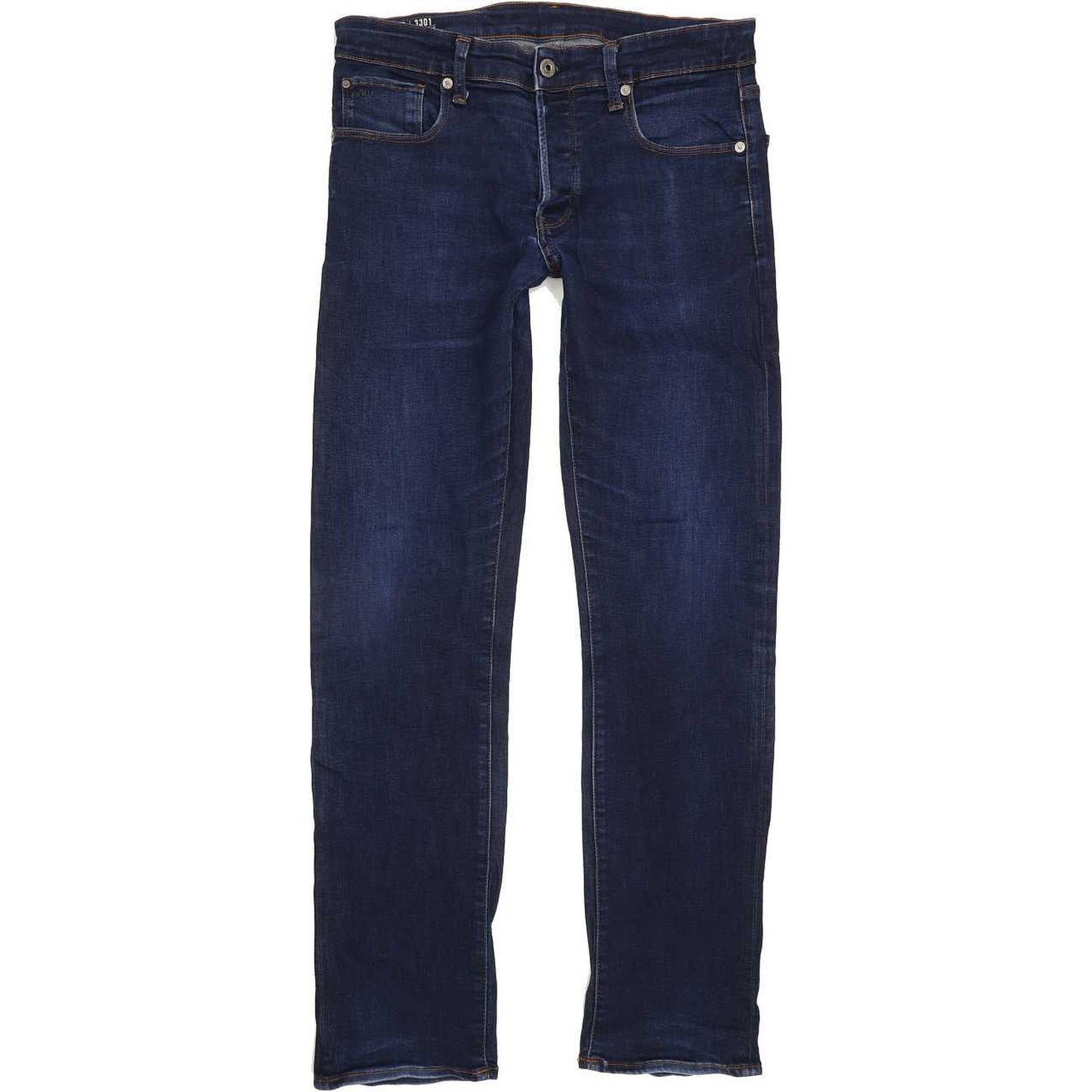 G-Star 3301 Men Blue Straight Regular Jeans W32 L33