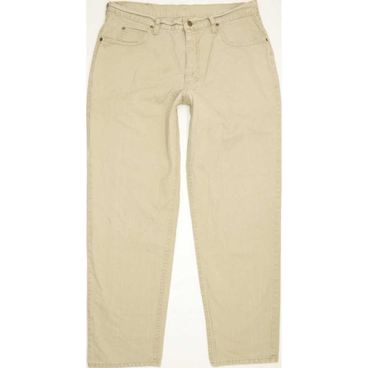Lee St Louis Men Beige Straight Regular Jeans W36 L31