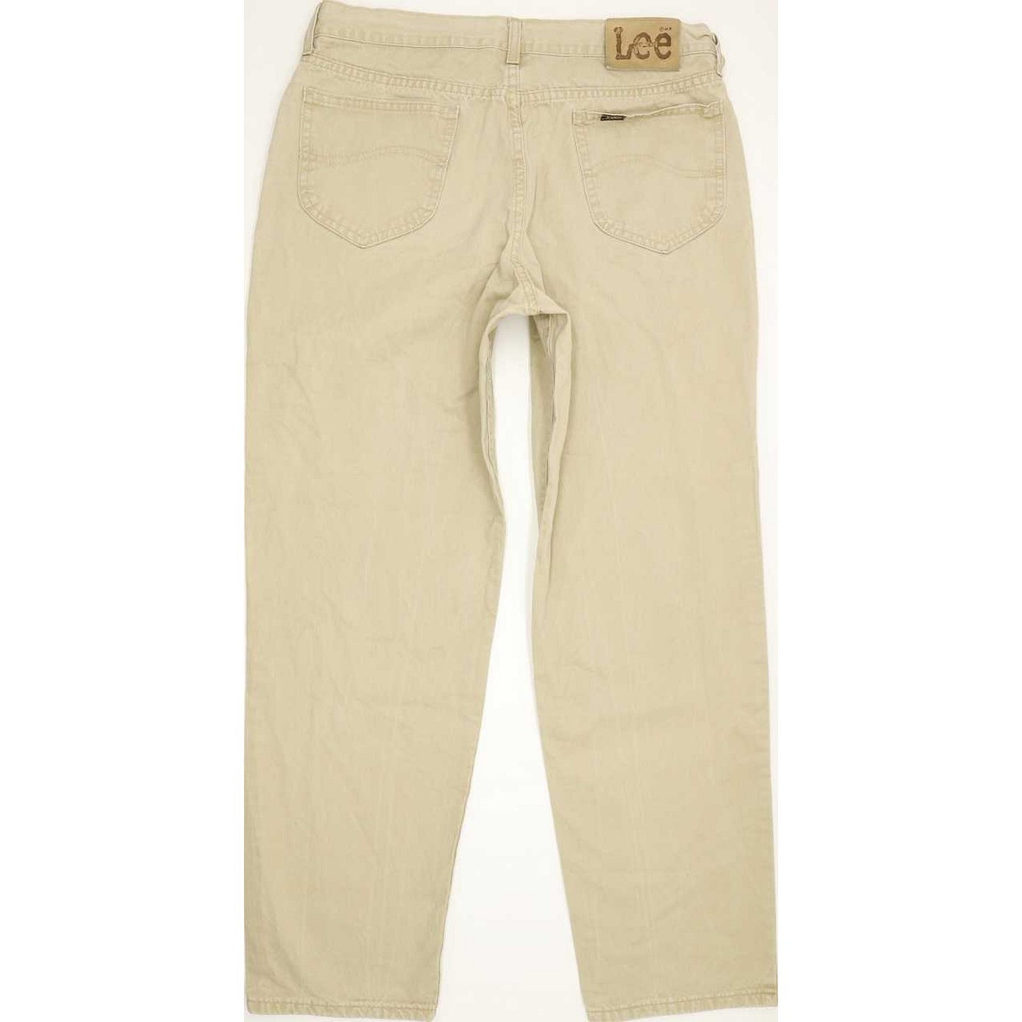 Lee St Louis Men Beige Straight Regular Jeans W36 L31