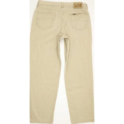 Lee St Louis Men Beige Straight Regular Jeans W36 L31