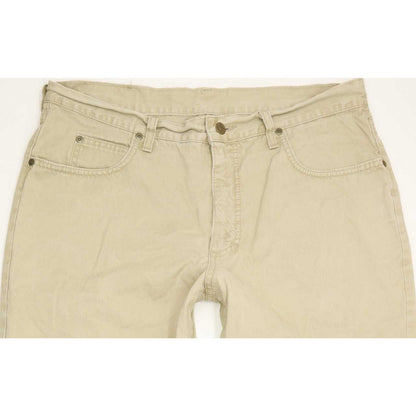 Lee St Louis Men Beige Straight Regular Jeans W36 L31