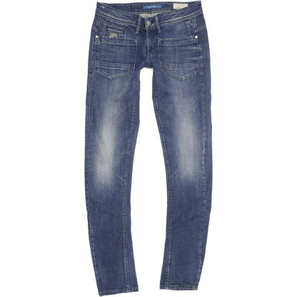 G-Star Low T Women Blue Skinny Slim Stretch Jeans W28 L33