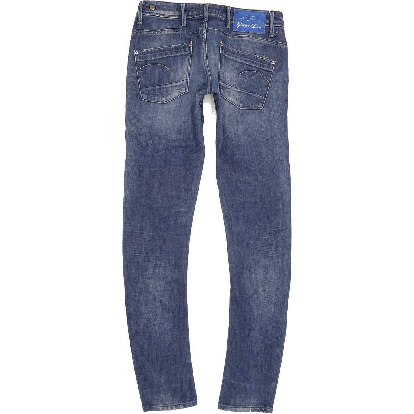 G-Star Low T Women Blue Skinny Slim Stretch Jeans W28 L33