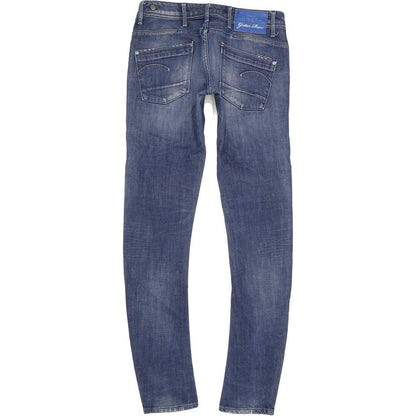 G-Star Low T Women Blue Skinny Slim Stretch Jeans W28 L33