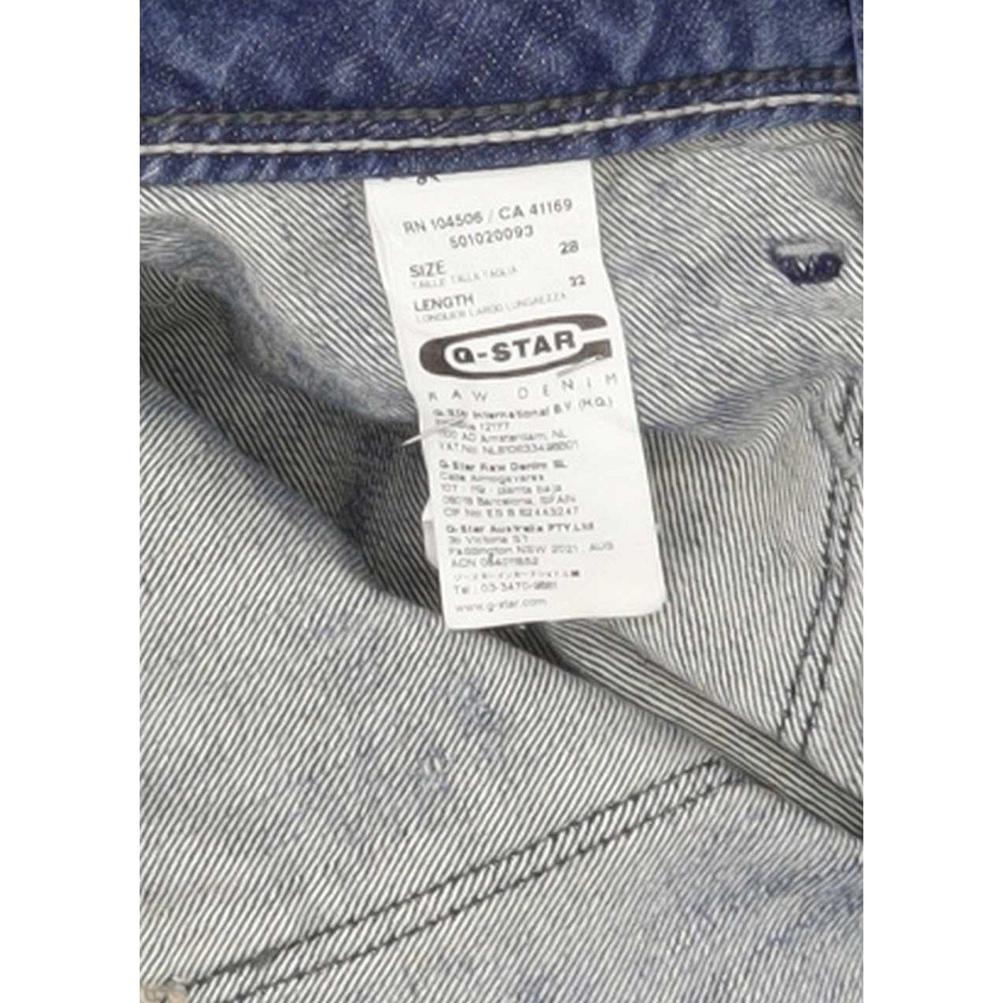 G-Star Low T Women Blue Skinny Slim Stretch Jeans W28 L33