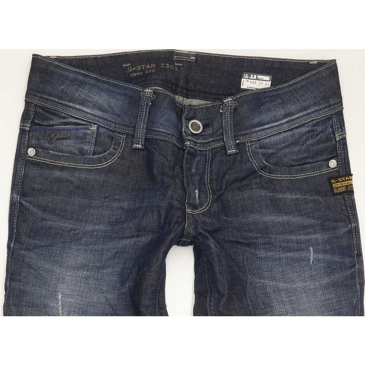 G-Star Lynn Women Blue Skinny Slim Stretch Jeans W28 L32