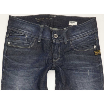 G-Star Lynn Women Blue Skinny Slim Stretch Jeans W28 L32