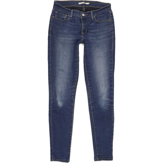Levi's 710 Super Women Blue Skinny Jeans W28 L28