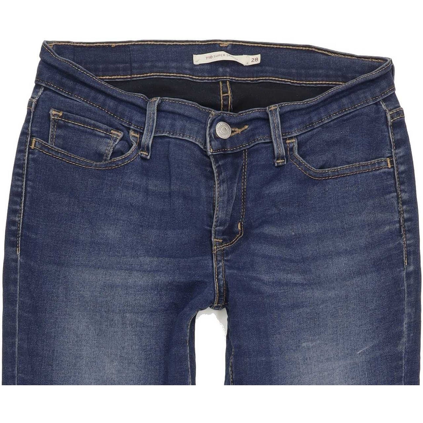 Levi's 710 Super Women Blue Skinny Jeans W28 L28