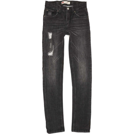 Levi's 510 Kids Charcoal Skinny Slim Stretch Jeans W26 L31