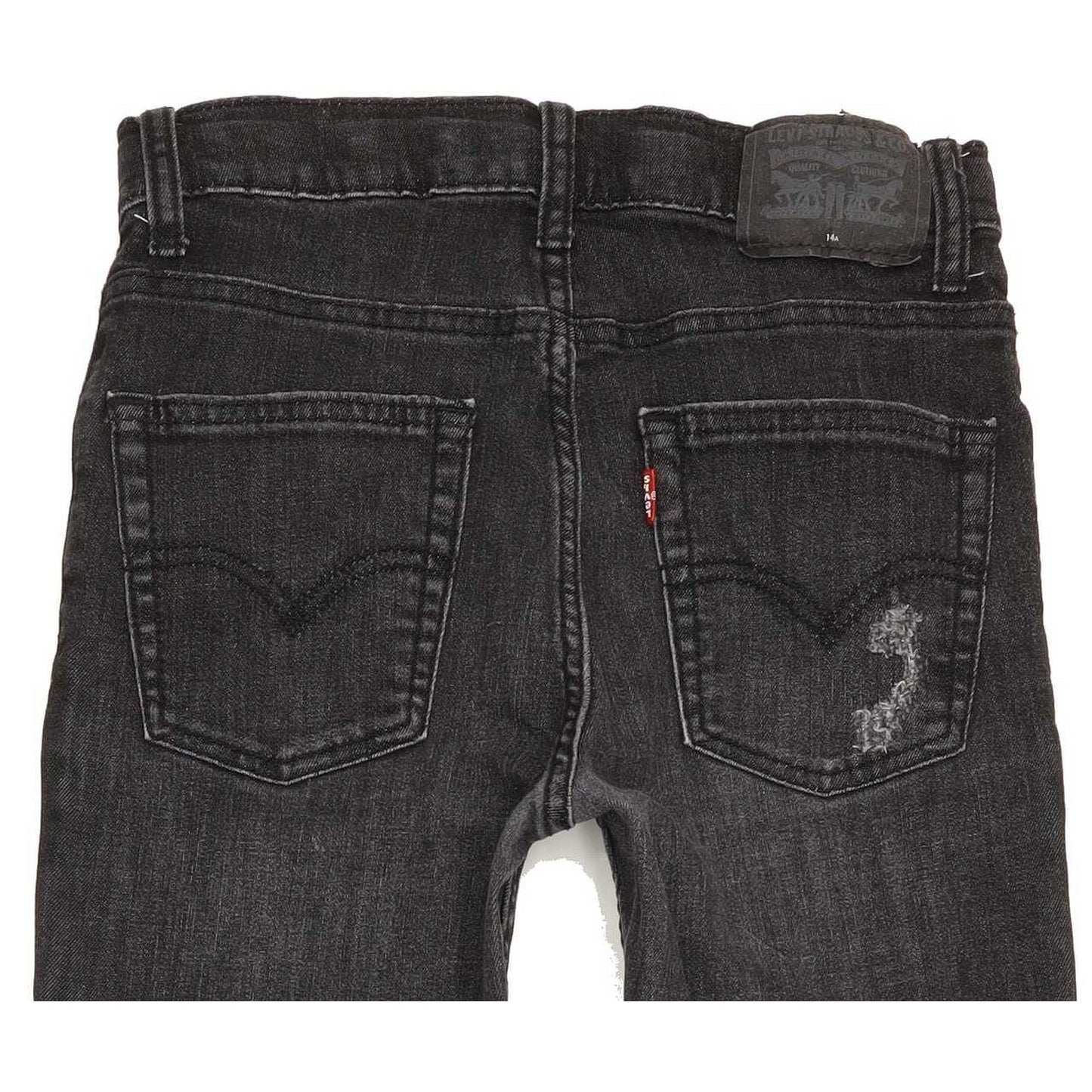Levi's 510 Kids Charcoal Skinny Slim Stretch Jeans W26 L31