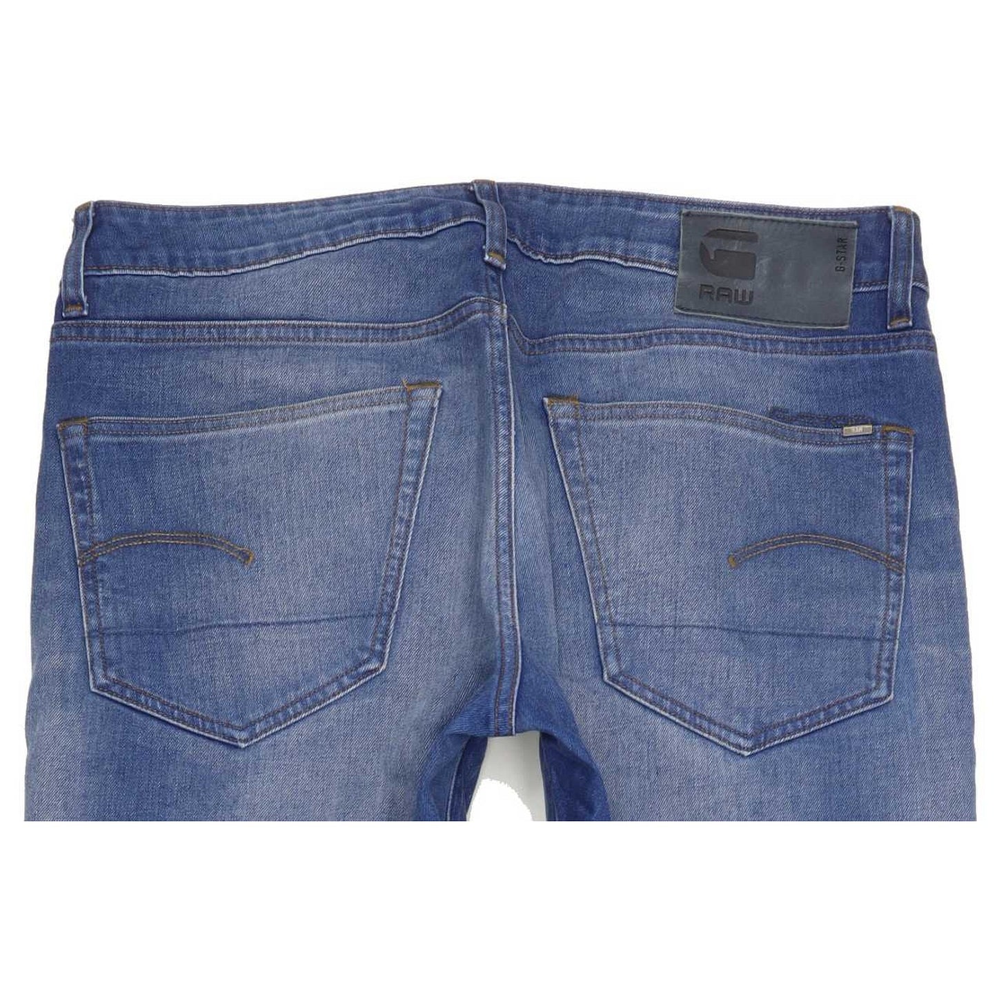 G-Star 3301 Men Blue Straight Slim Stretch Jeans W33 L31