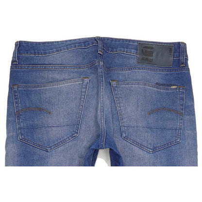 G-Star 3301 Men Blue Straight Slim Stretch Jeans W33 L31