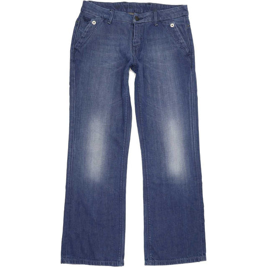 G-Star Gate Slacks Women Blue Bootcut Slim Jeans W30 L32