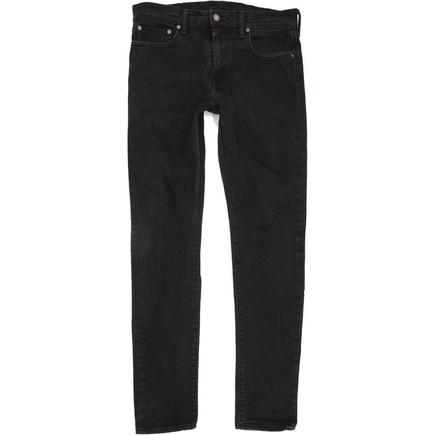 Levi's 512 Men Black Tapered Slim Stretch Jeans W32 L33