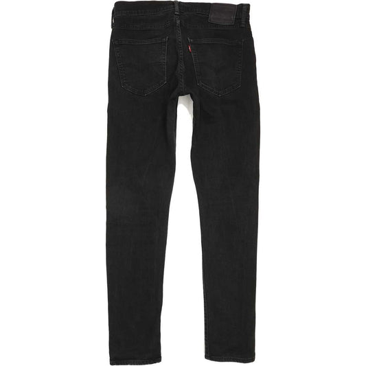 Levi's 512 Men Black Tapered Slim Stretch Jeans W32 L33