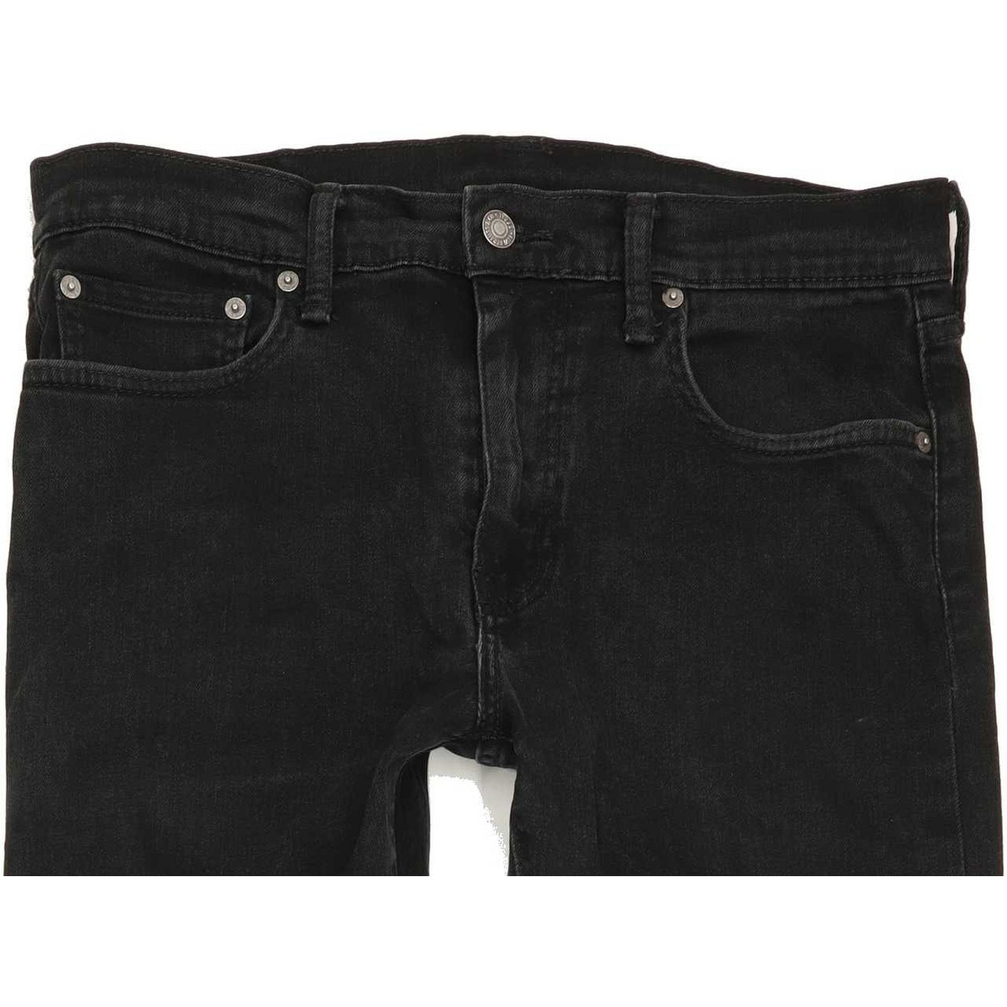 Levi's 512 Men Black Tapered Slim Stretch Jeans W32 L33