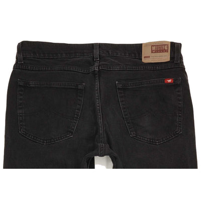 Mustang Big Sur Men Black Straight Regular Stretch Jeans W36 L34