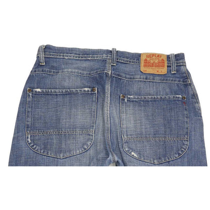 Replay Men Blue Straight Regular Jeans W33 L32