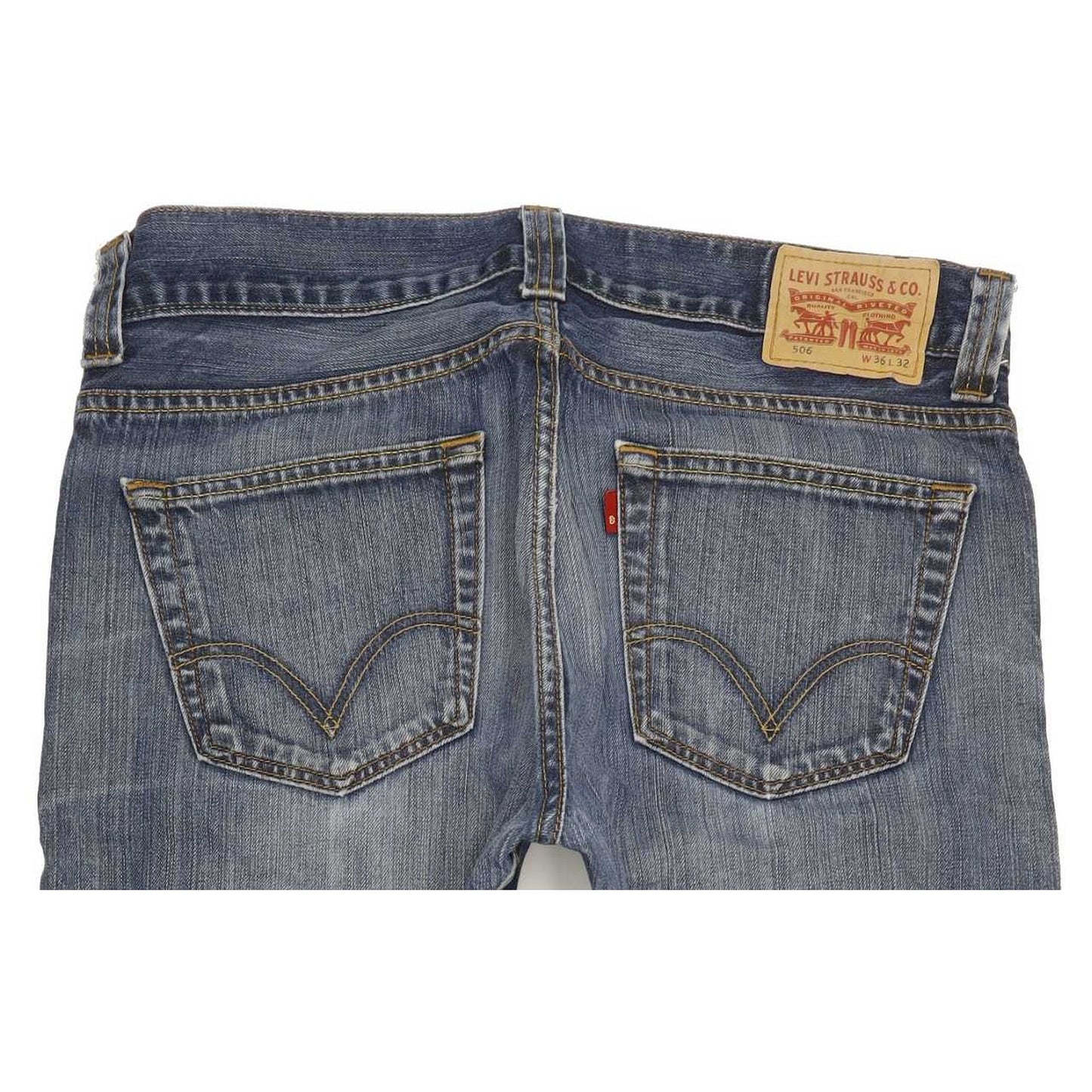 Levi's 506 Men Blue Straight Regular Jeans W36 L31