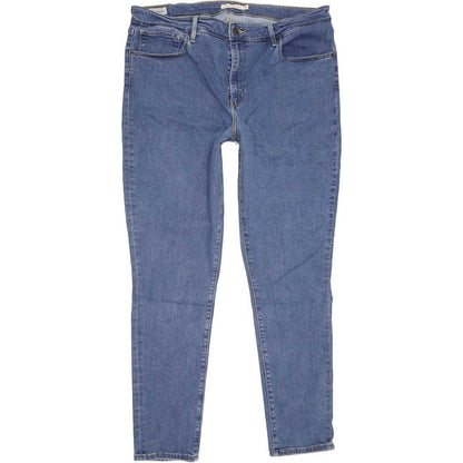 Levi's 721 High Rise Blue Skinny Stretch Jeans High Waisted W35 L30