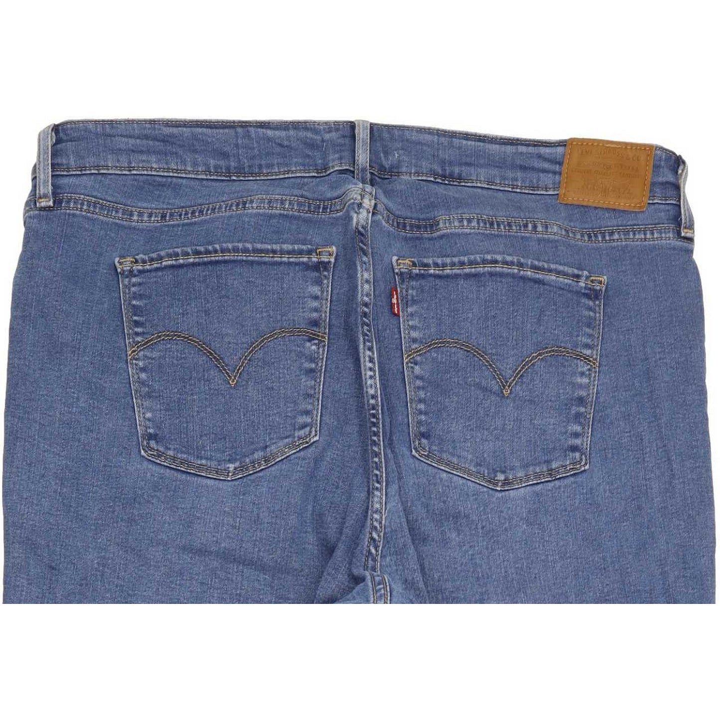Levi's 721 High Rise Blue Skinny Stretch Jeans High Waisted W35 L30