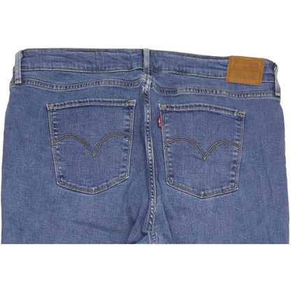 Levi's 721 High Rise Blue Skinny Stretch Jeans High Waisted W35 L30
