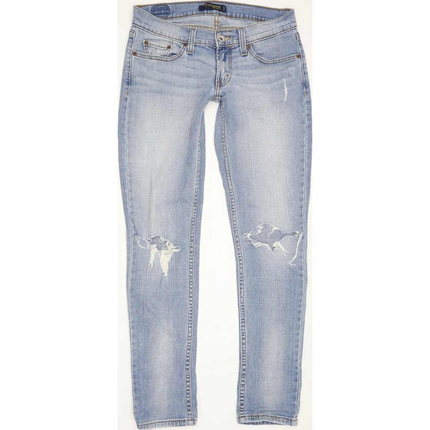 Levi's 524 Low Women Blue Straight Slim Stretch Jeans W28 L6