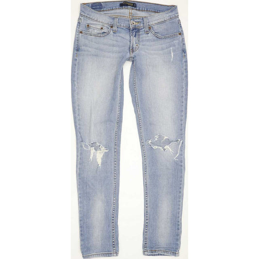 Levi's 524 Low Women Blue Straight Slim Stretch Jeans W28 L6