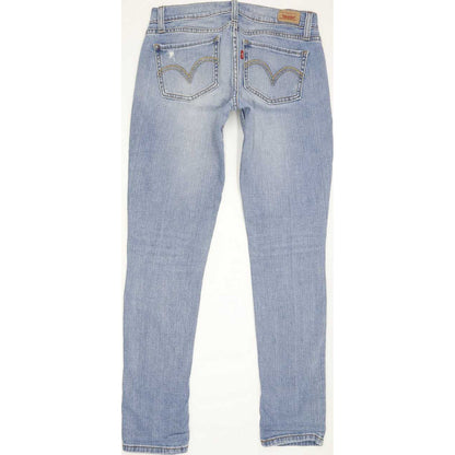 Levi's 524 Low Women Blue Straight Slim Stretch Jeans W28 L6