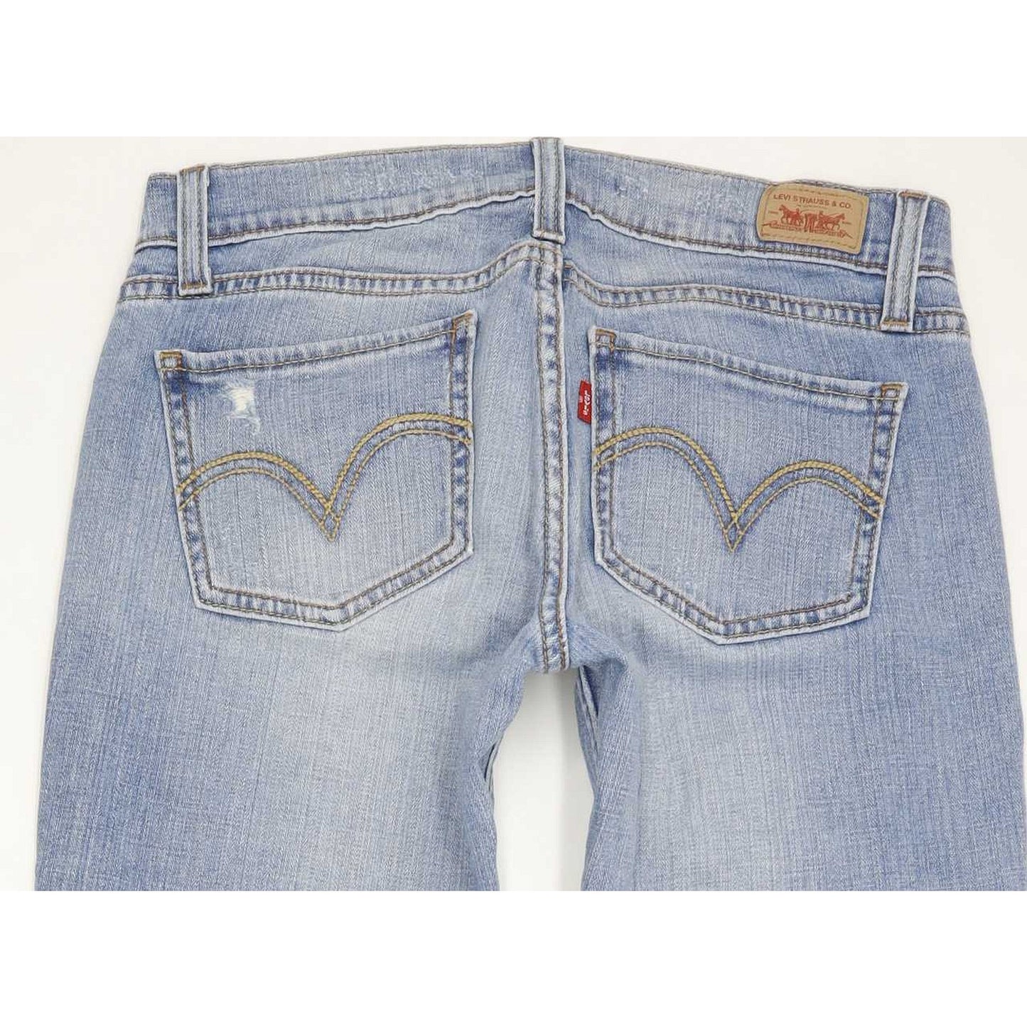 Levi's 524 Low Women Blue Straight Slim Stretch Jeans W28 L6