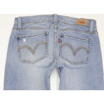 Levi's 524 Low Women Blue Straight Slim Stretch Jeans W28 L6