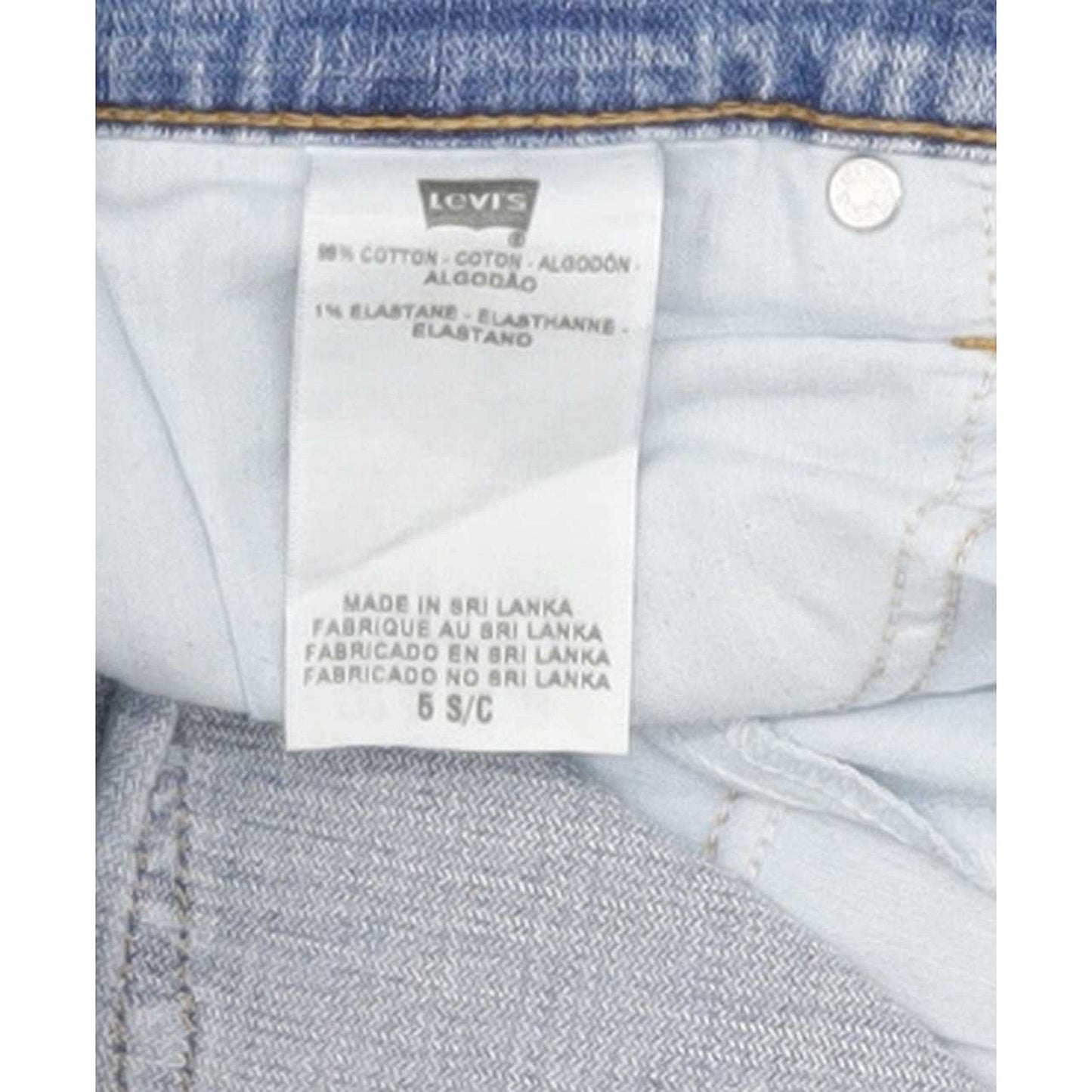 Levi's 524 Low Women Blue Straight Slim Stretch Jeans W28 L6