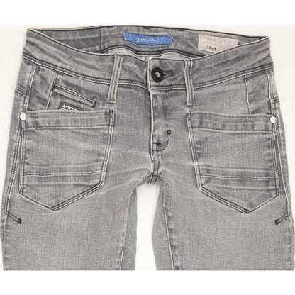 G-Star Low T Women Grey Skinny Slim Stretch Jeans W25 L32