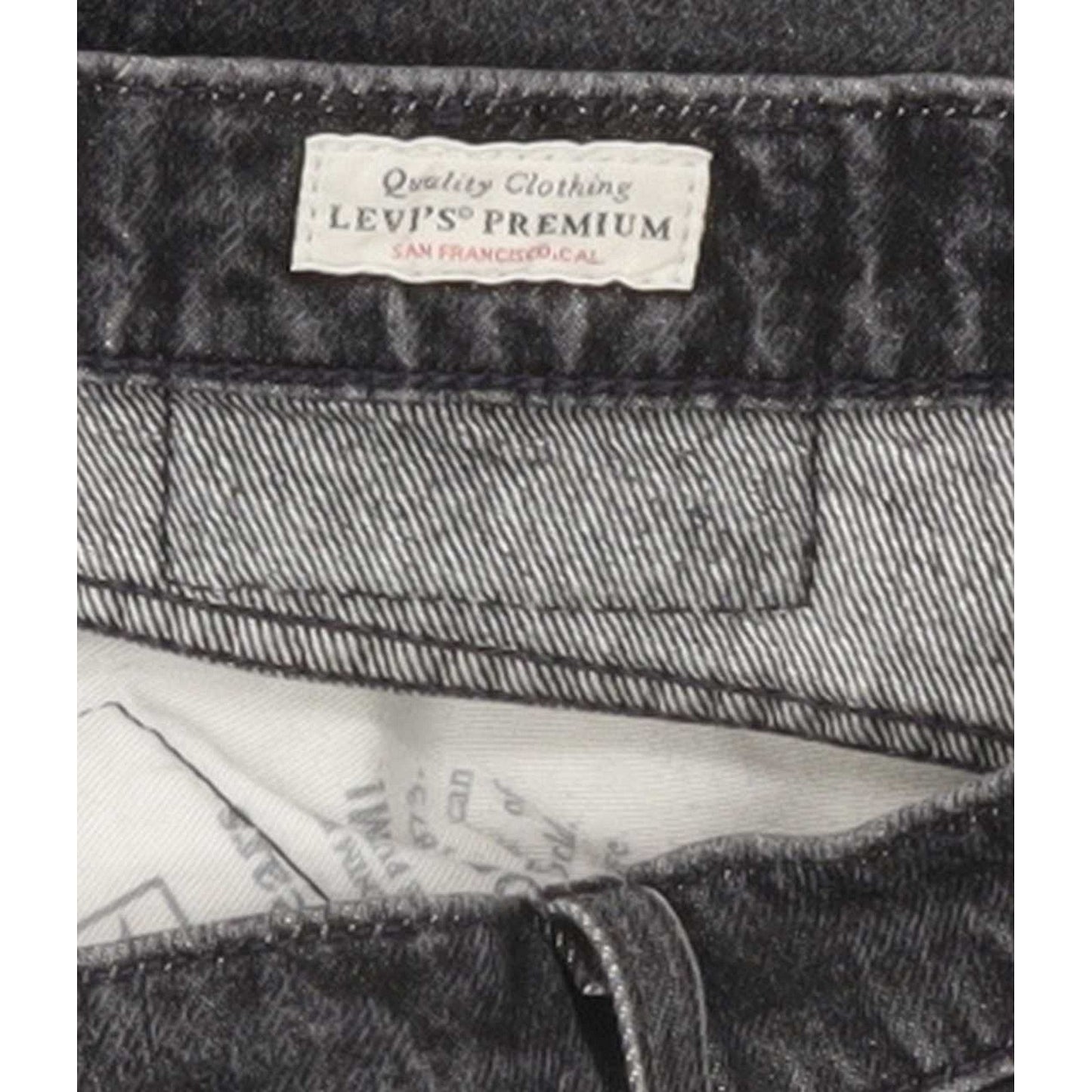 Levi's 511 Men Charcoal Straight Slim Stretch Jeans W32 L34