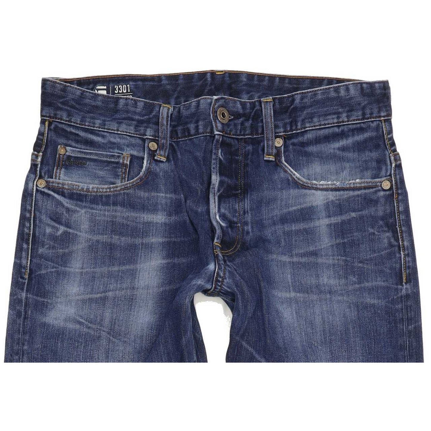 G-Star 3301 Men Blue Tapered Regular Jeans W31 L32